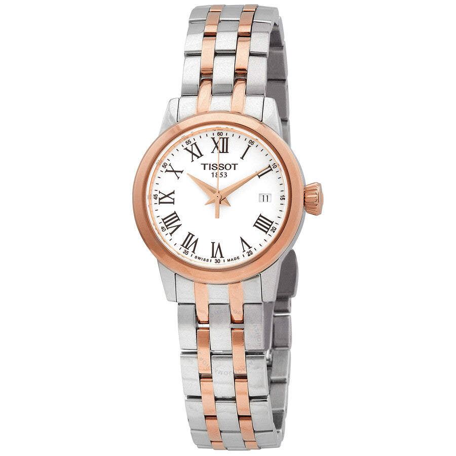 Tissot Classic Dream Quartz White Dial Ladies Watch T129.210.22.013.00 - Watches of America