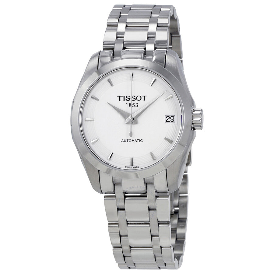 Tissot Couturier Automatic Silver Dial Ladies Watch T035.207.11.011.00 - The Watches Men & Co