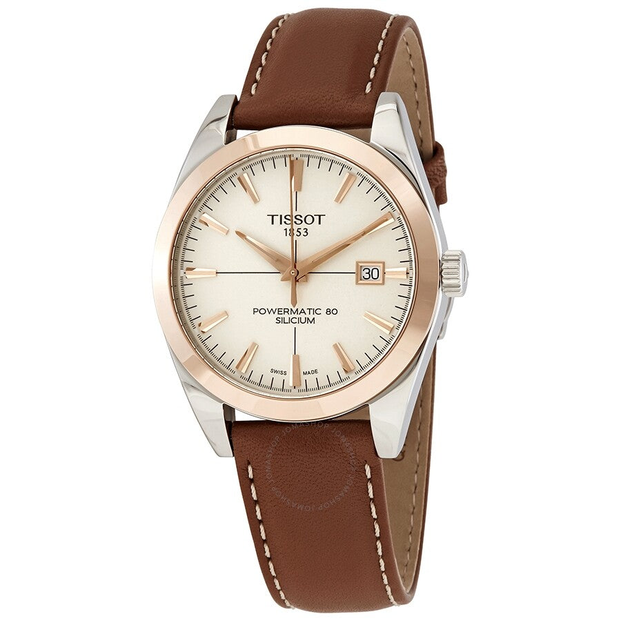 Tissot Gentleman Automatic Cream Opalin Dial Men's Watch T927.407.46.261.00 - The Watches Men & Co