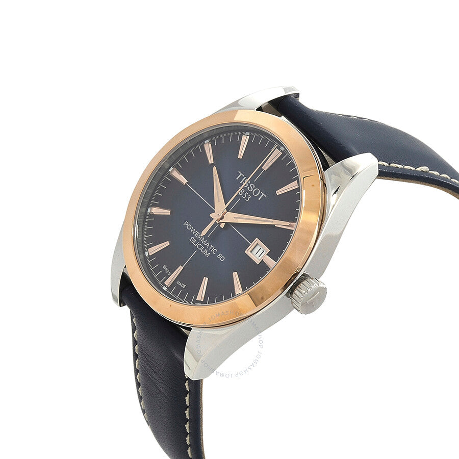 Tissot Gentleman Powermatic 80 Silicium Automatic Chronometer Blue Dial Men's Watch T927.407.46.041.00