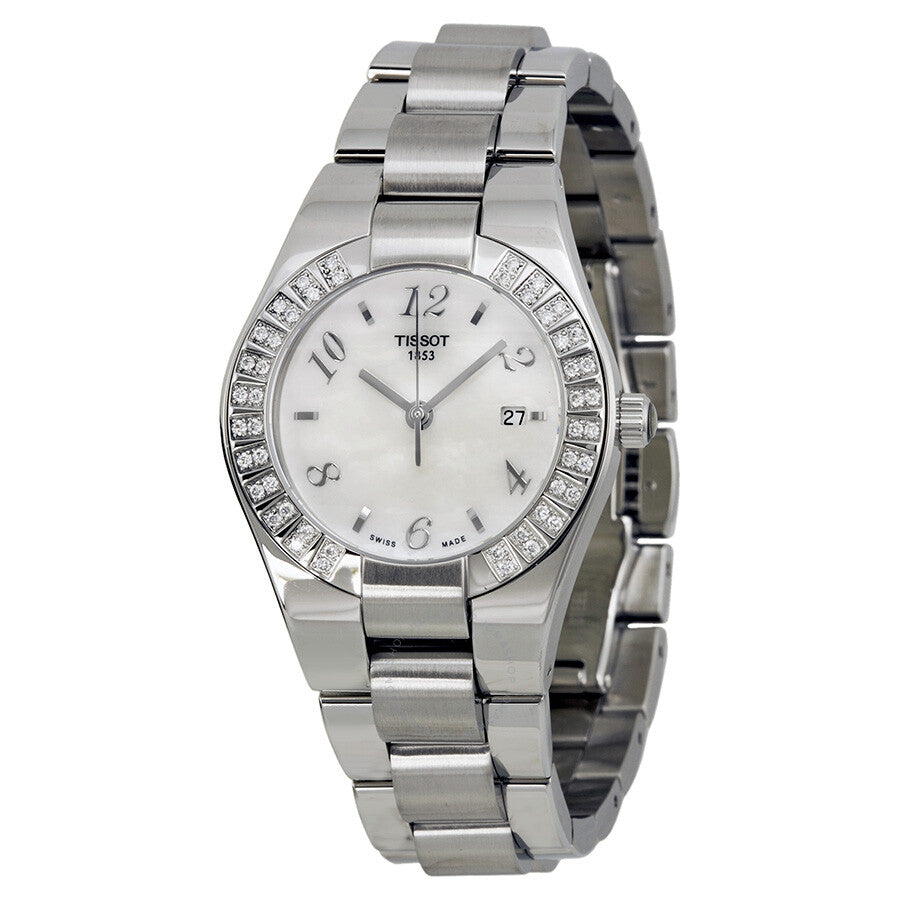 Tissot Glam Sport Mother of Pearl Dial Stainless Steel Ladies Watch T0432101111701 - The Watches Men & Co