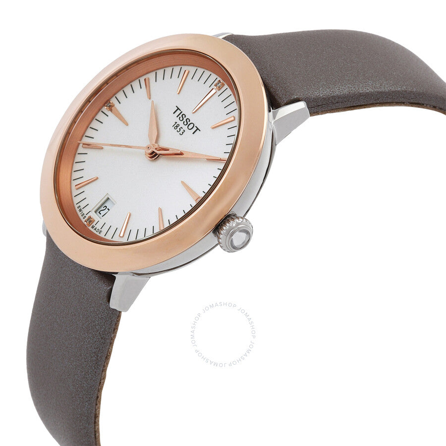 Tissot Glendora Quartz Diamond Cream Opalin Dial Ladies Watch T929.210.46.266.00 - Watches of America #2