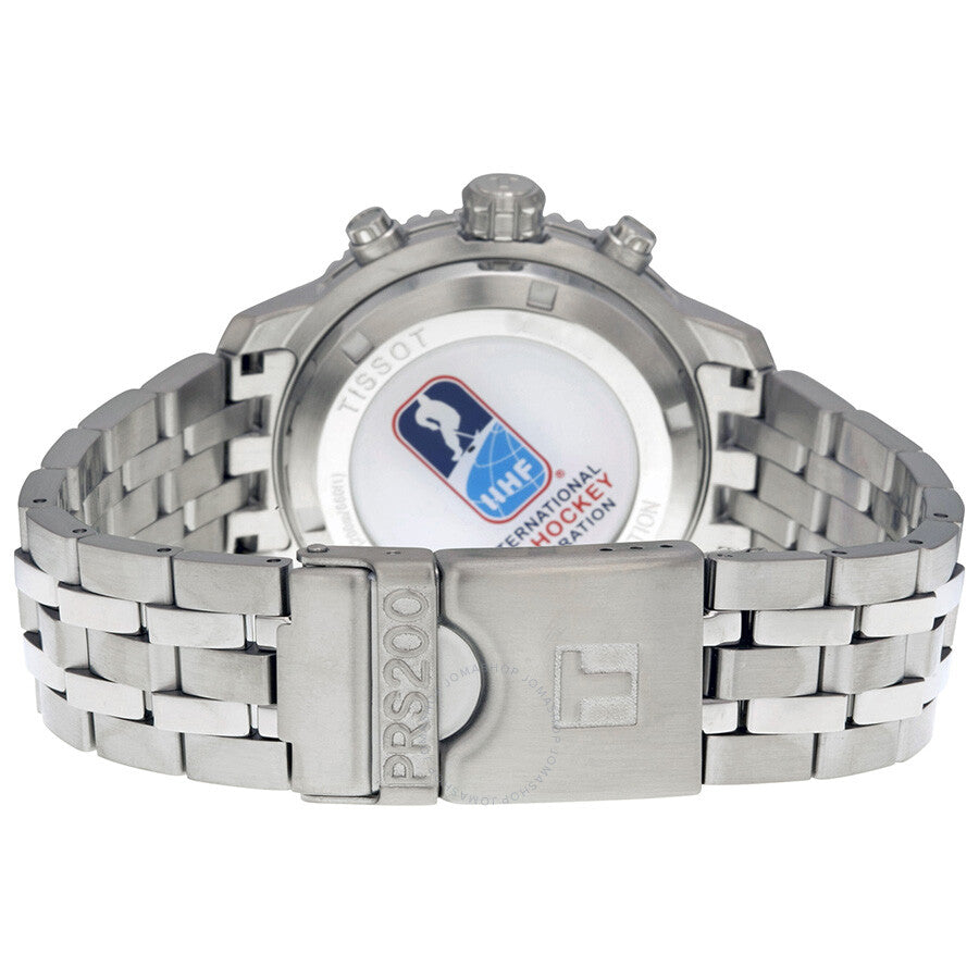 Tissot Ice Hockey Chronograph White Dial Stainless Steel Men's Watch T0674171101700 - The Watches Men & Co #3