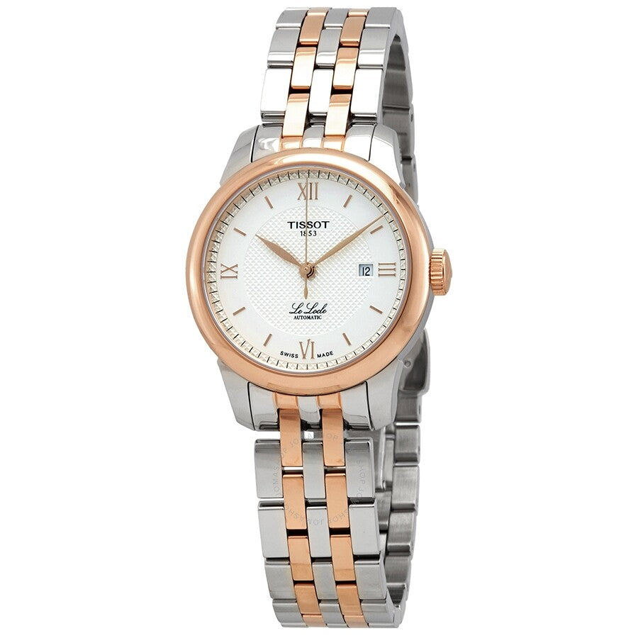 Tissot Le Locle Automatic Silver Dial Two-tone Ladies Watch T006.207.22.038.00 - Watches of America