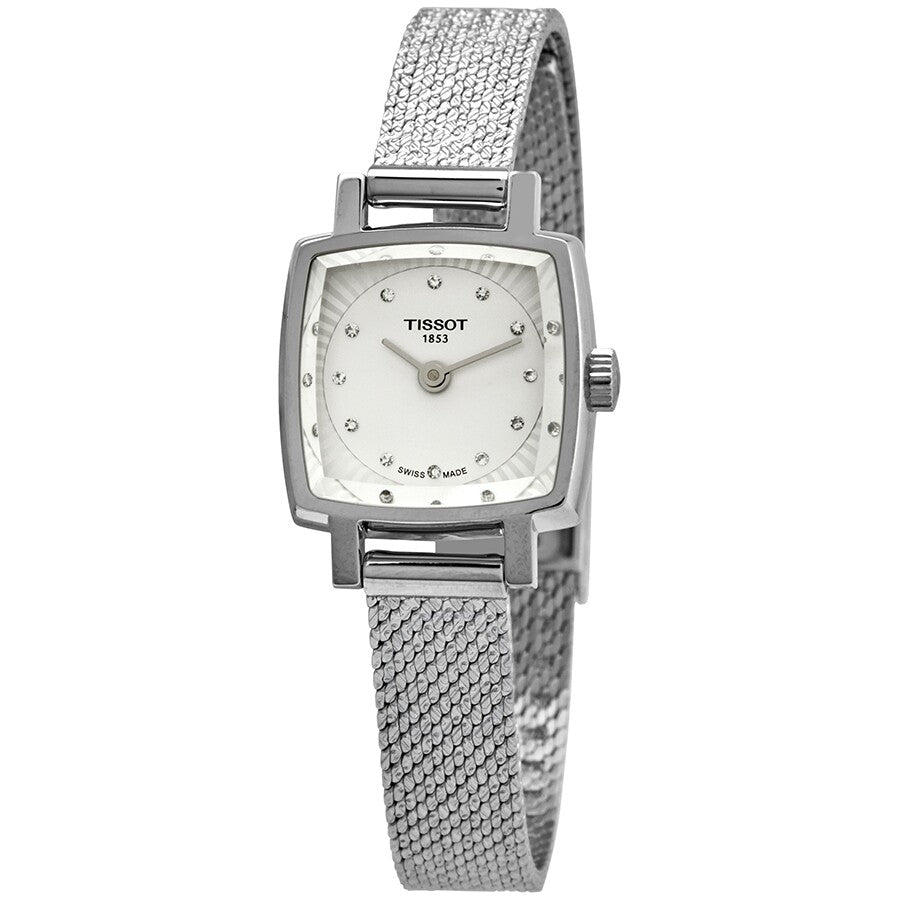 Tissot Lovely Silver Diamond Dial Ladies Watch T058.109.11.036.00 - The Watches Men & Co