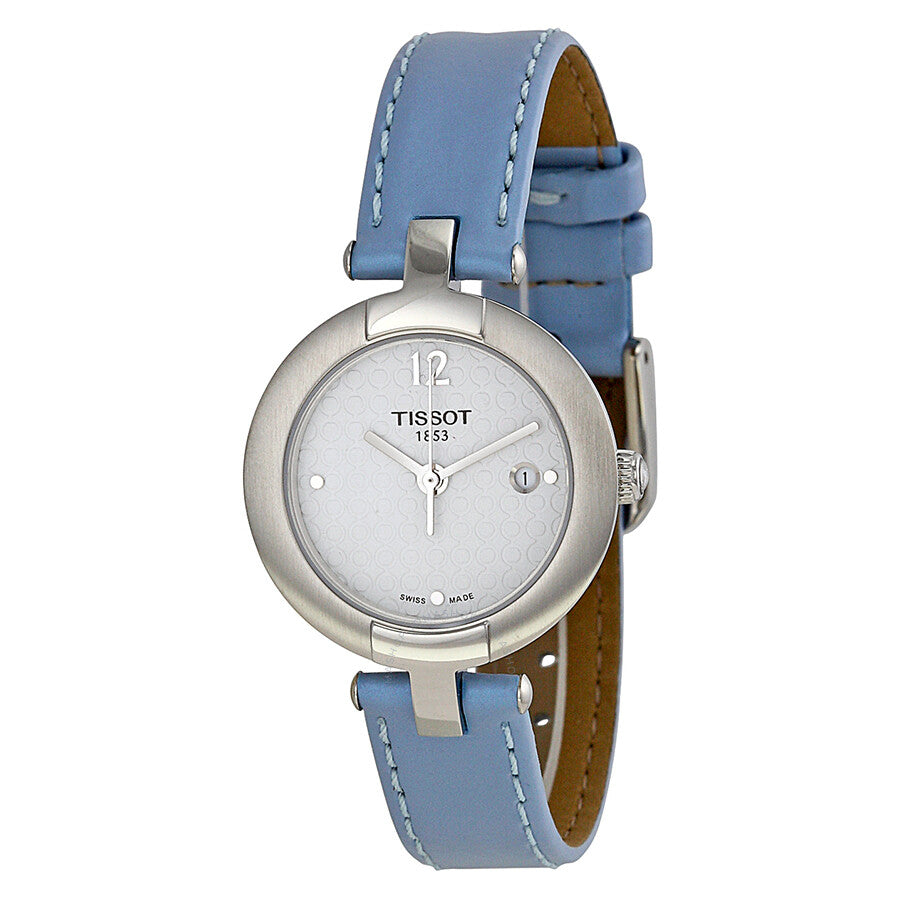 Tissot Pinky White Dial Blue Leather Ladies Watch T0842101601702 - The Watches Men & Co
