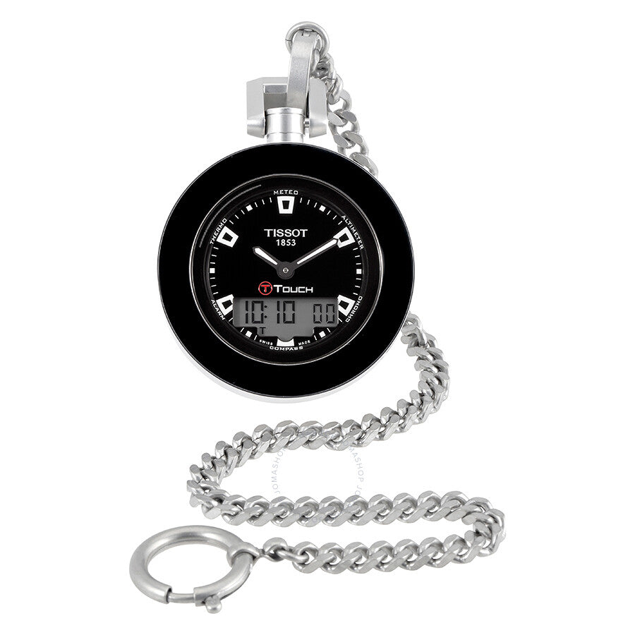 Tissot Pocket Touch Black Dial Men's Pocket Watch T8574201905100 - The Watches Men & Co