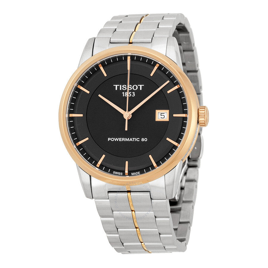 Tissot Powermatic 80 Black Dial Men's Watch T0864072205100 - Watches of America