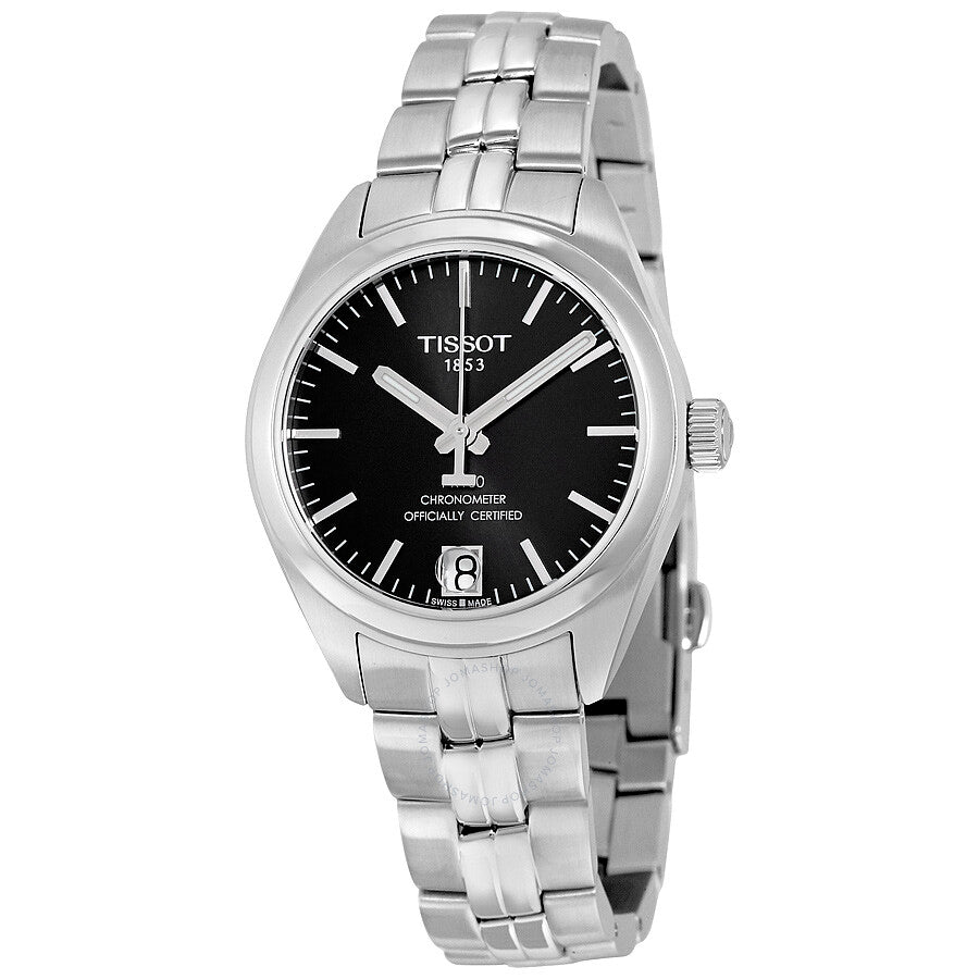 Tissot PR 100 Automatic Black Dial Ladies Watch T101.208.11.051.00 - The Watches Men & Co