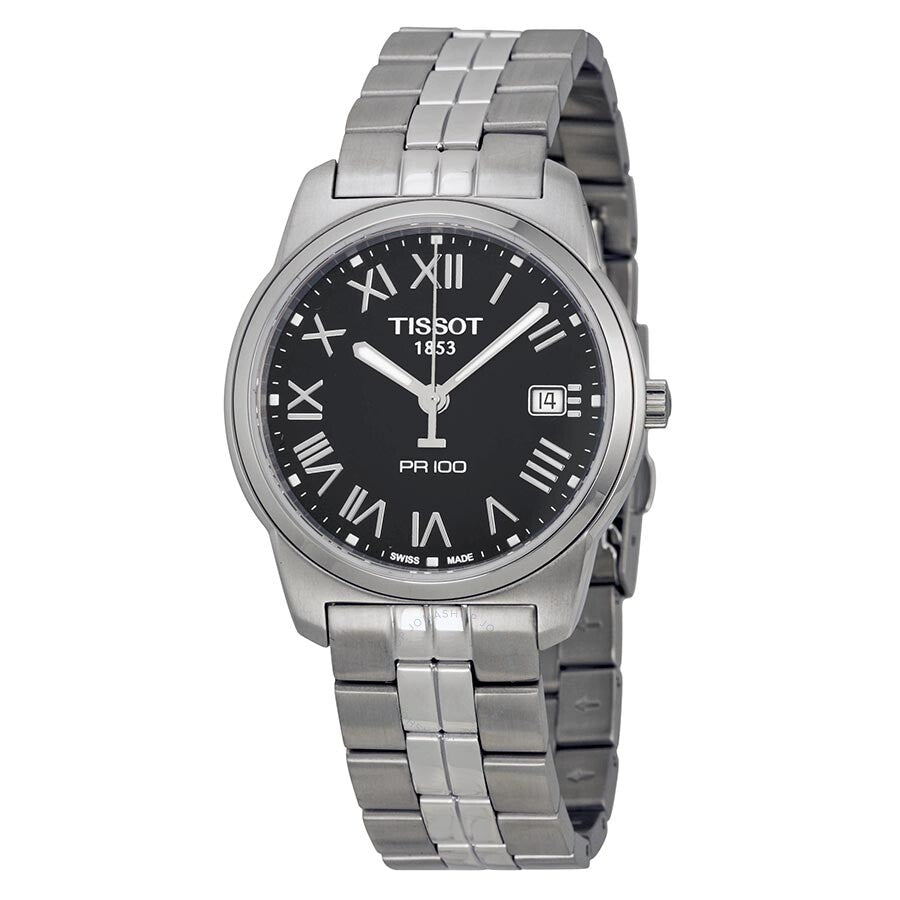 Tissot PR 100 Black Dial Bracelet Men's Watch T0494101105301 - The Watches Men & Co