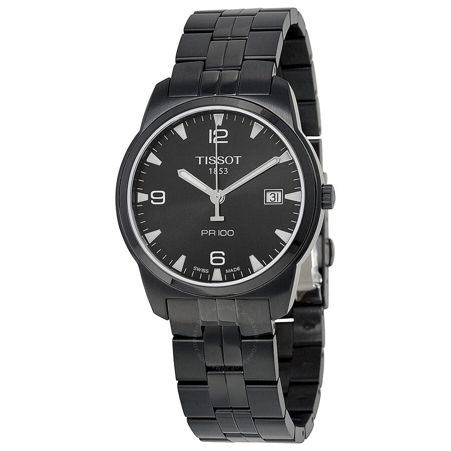 Tissot PR 100 Black Steel Men's Watch T049.410.33.057.00 - The Watches Men & Co