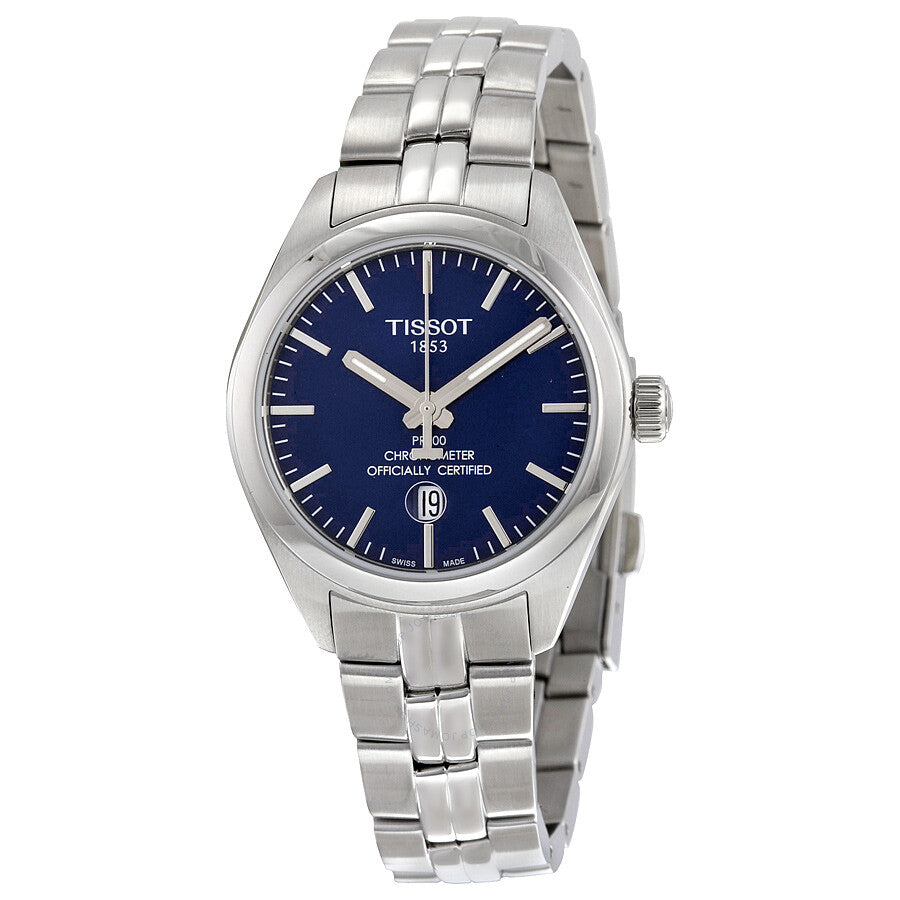 Tissot PR 100 Blue Dial Stainless Steel Ladies Watch T101.251.11.041.00 - The Watches Men & Co