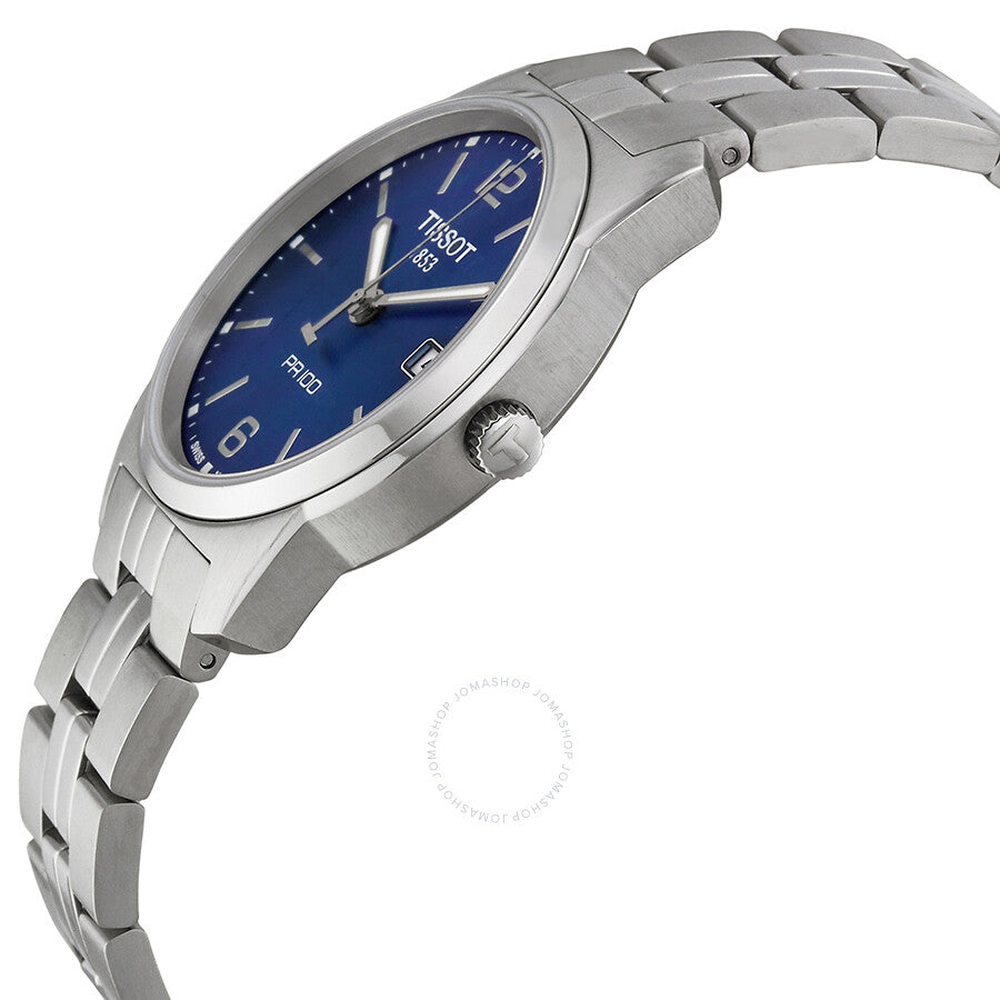 Tissot PR 100 Blue Dial Stainless Steel Men's Watch T0494101104701 - The Watches Men & Co #2