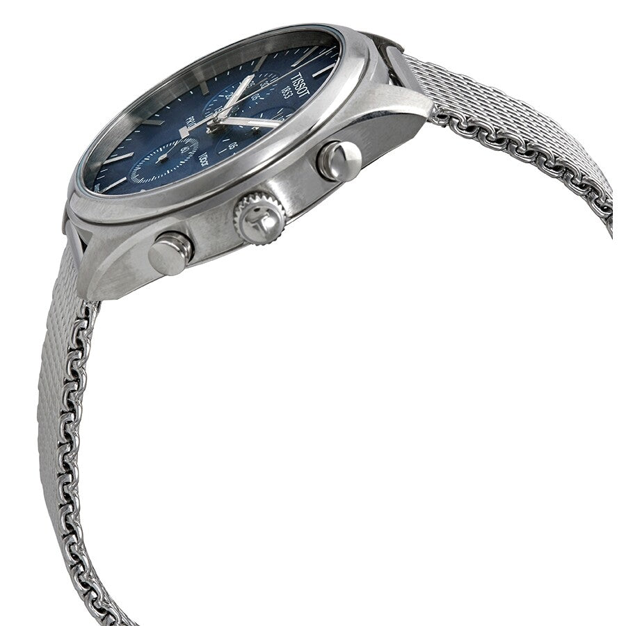 Tissot PR 100 Chronograph Quartz Blue Dial Men's Watch T101.417.11.041.00 - The Watches Men & Co #2