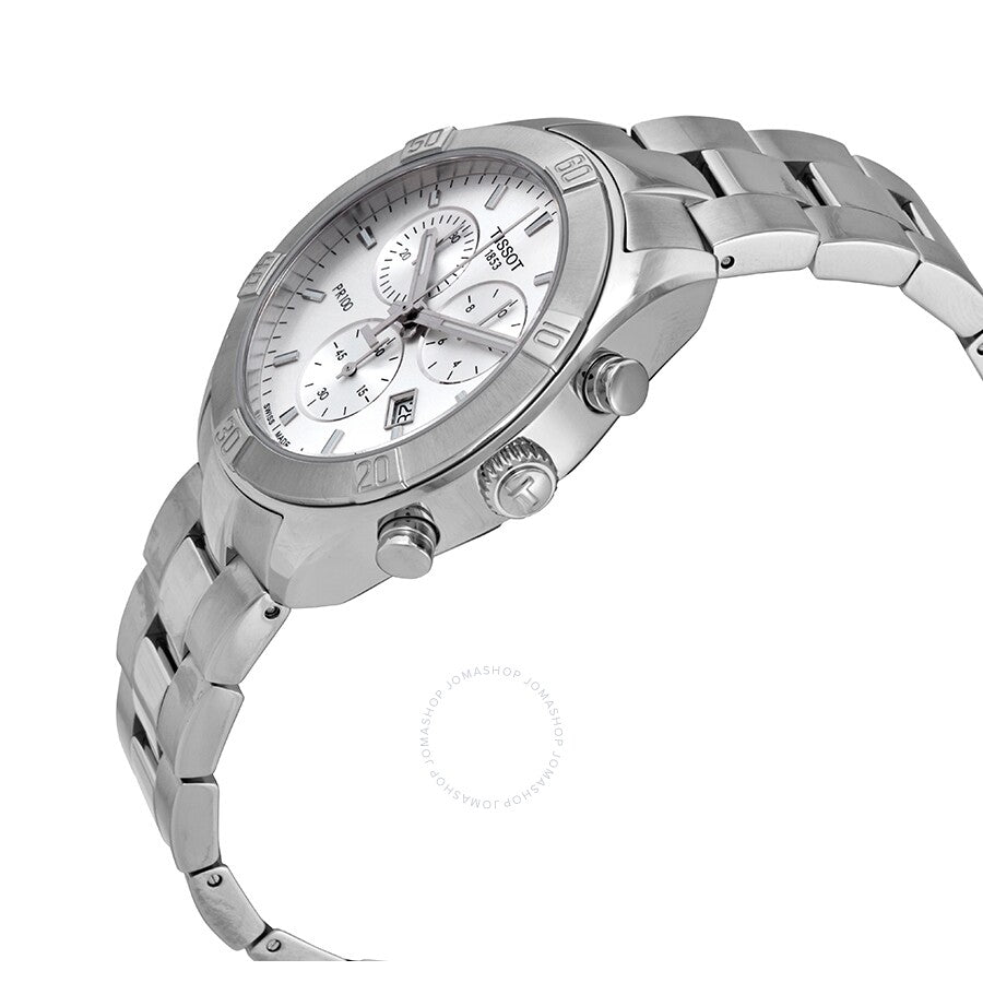 Tissot PR 100 Sport Chic Chronograph Quartz Silver Dial Watch T101.917.11.031.00 - The Watches Men & Co #2
