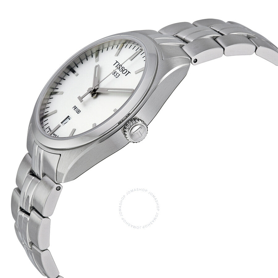 Tissot PR100 Silver Dial Stainless Steel Men's Watch T1014101103100 - The Watches Men & Co #2