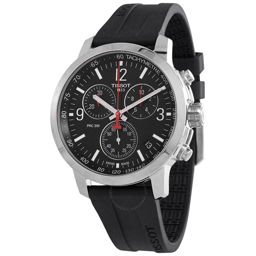 Tissot PRC 200 Chronograph Quartz Black Dial Men's Watch T114.417.17.057.00