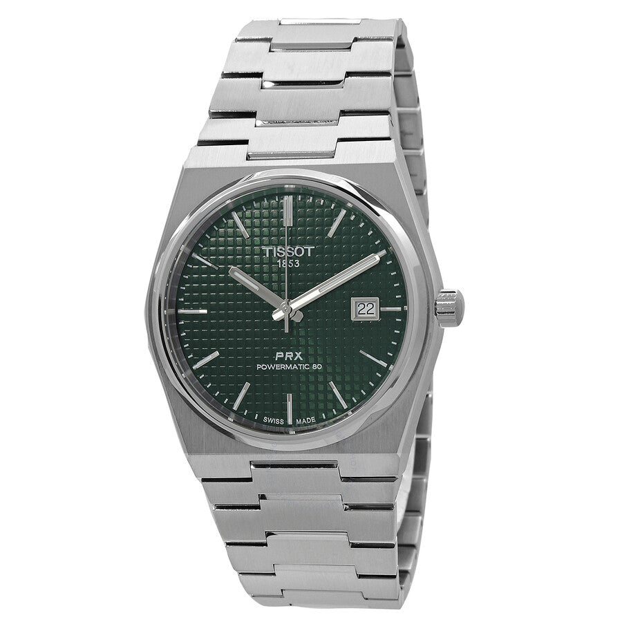 Tissot PRX Powermatic 80 Automatic Green Dial Men's Watch T137.407.11.091.00 - Watches of America