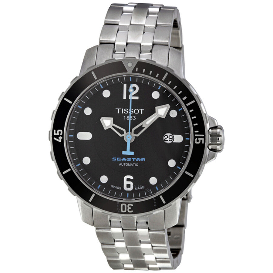 Tissot Seastar 1000 Black Dial Men's Watch T0664071105700 - The Watches Men & Co