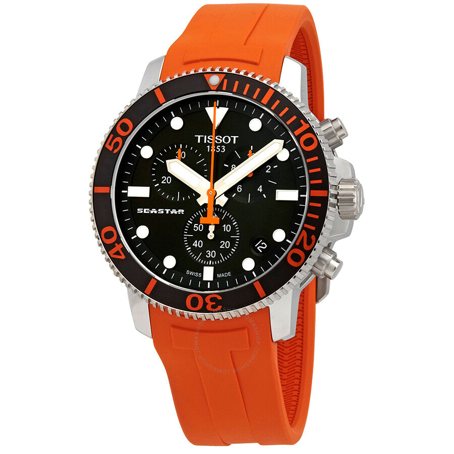Tissot Seastar 1000 Chronograph Quartz Black Dial Men's Watch T120.417.17.051.01 - Watches of America