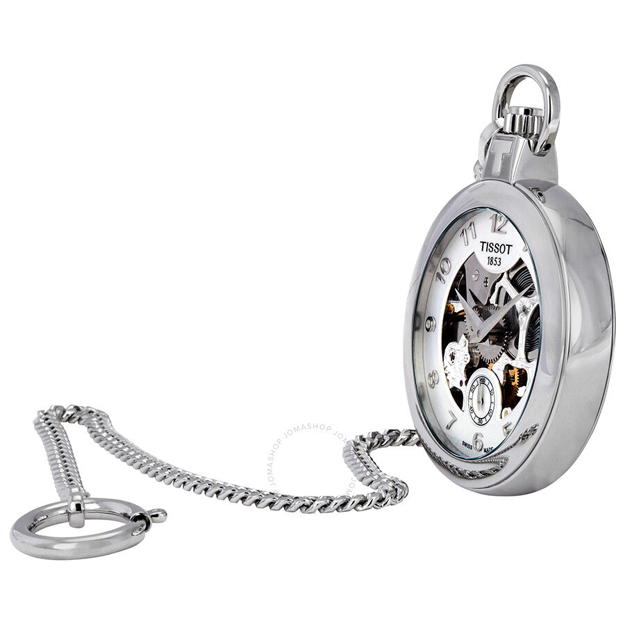 Tissot Skeleton Dial Hand Wound Pocket Watch T853.405.19.412.00 - The Watches Men & Co #2