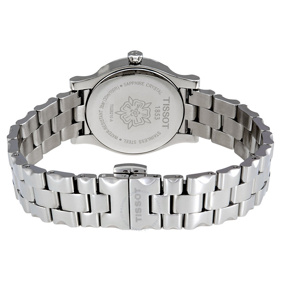 Tissot Stylis-T White Mother of Pearl Dial Diamond Ladies Watch T028.210.11.117.00 - The Watches Men & Co #3