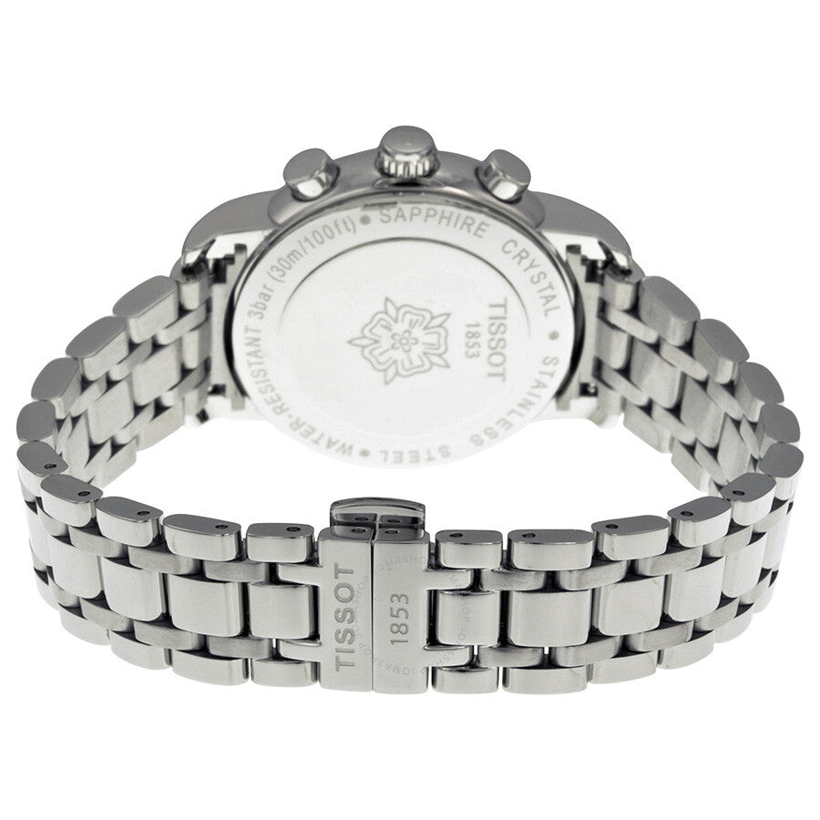 Tissot T Classic Chronograph Mother of Pearl Dial Steel Ladies Watch T0502171111200 - The Watches Men & Co #3