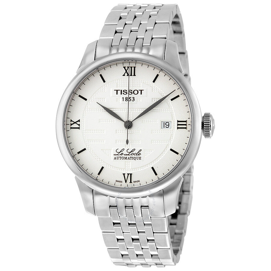 Tissot T-Classic Le Locle Silver Dial Men's Watch T41183350 - The Watches Men & Co