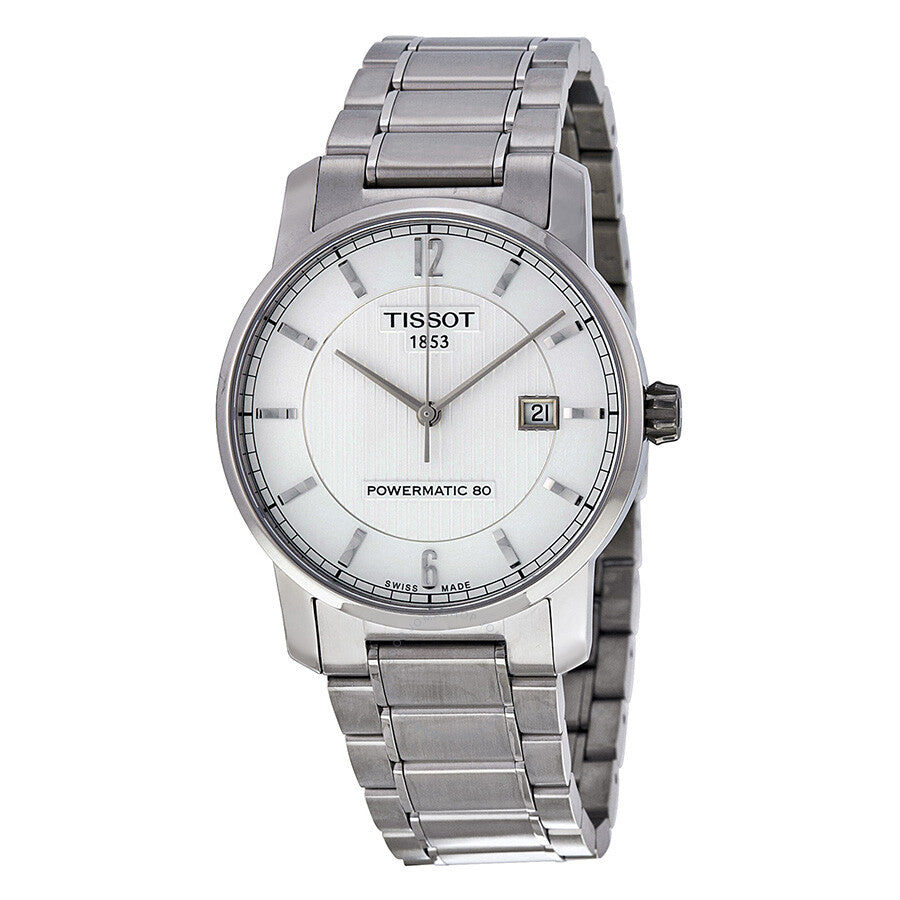 Tissot T-Classic Titanium Automatic Silver Dial Men's Watch T0874074403700 - The Watches Men & Co