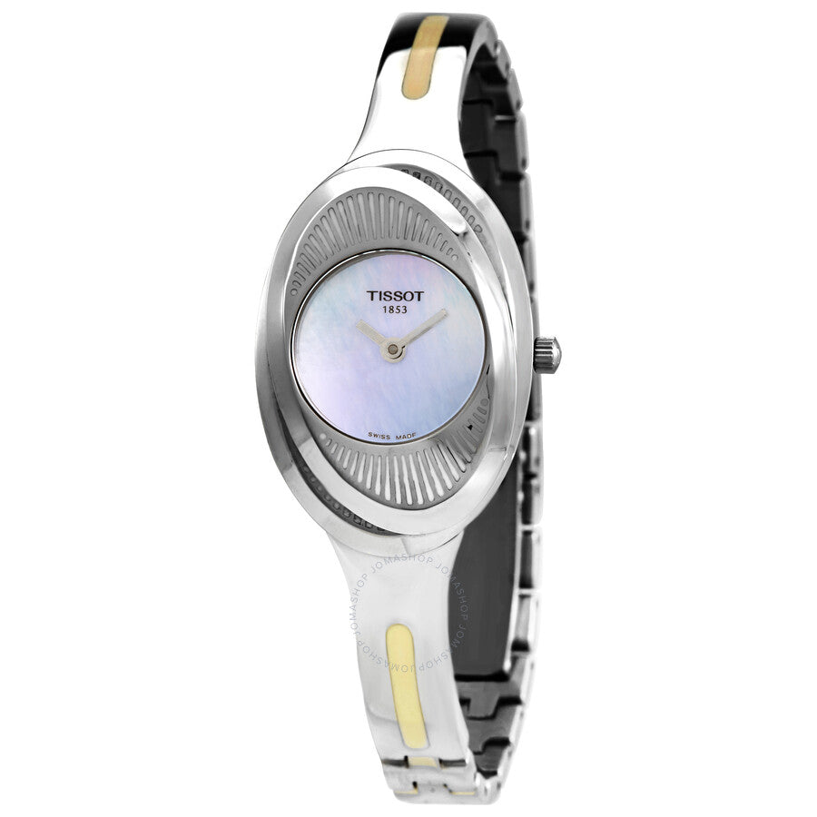 Tissot T-Lady Flower Quartz Blue Mother of Pearl Dial Ladies Watch T03.1.085.80 - The Watches Men & Co
