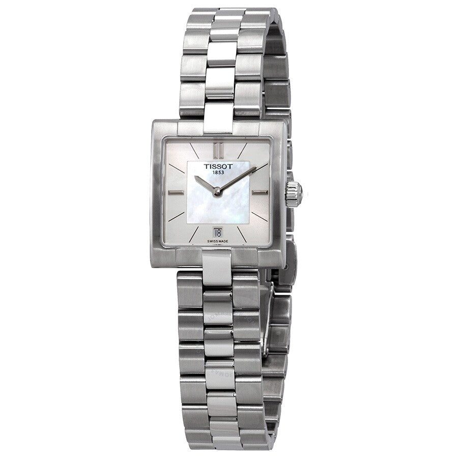 Tissot T-Lady Mother of Pearl Dial Ladies Watch T090.310.11.111.01 - The Watches Men & Co
