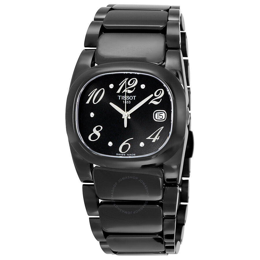 Tissot T Moments Black Dial Black PVD Ladies Watch T009.310.11.057.01 - The Watches Men & Co
