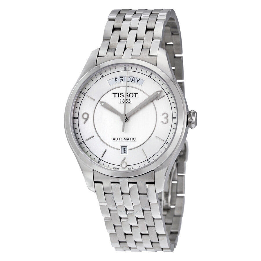 Tissot T-One Automatic Day Date Silver Dial Men's Watch T038.430.11.037.00 - The Watches Men & Co