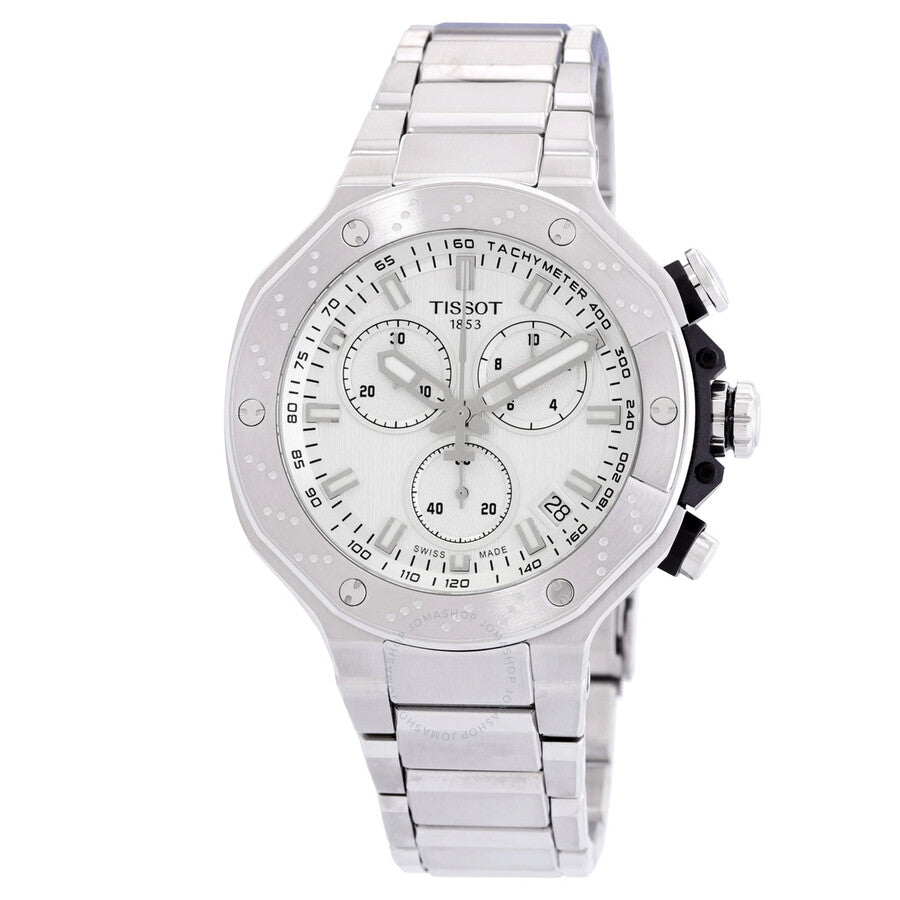 Tissot T-Race Chronograph Quartz Silver Dial Men's Watch T1414171103100