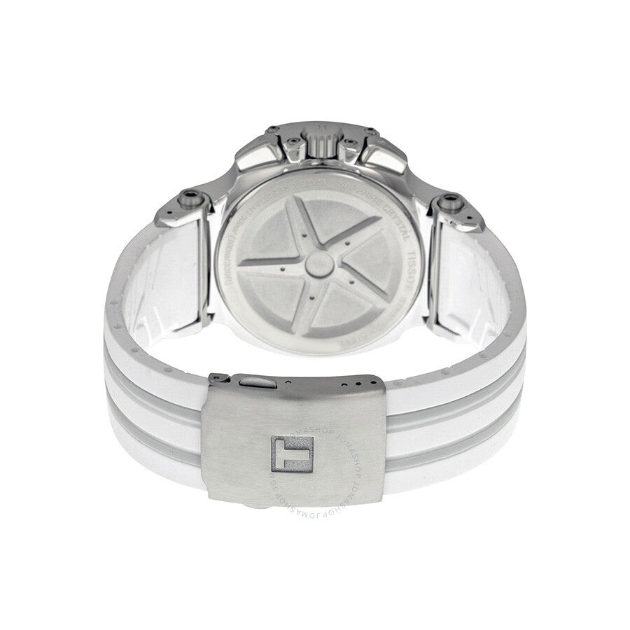 Tissot T-Race Chronograph White Grey Dial Men's Watch T0484171701200 - The Watches Men & Co #3