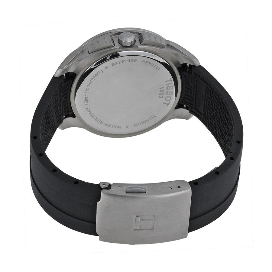 Tissot T-sport Titanium Black Dial Rubber Men's Watch T0694174705100 - The Watches Men & Co #3