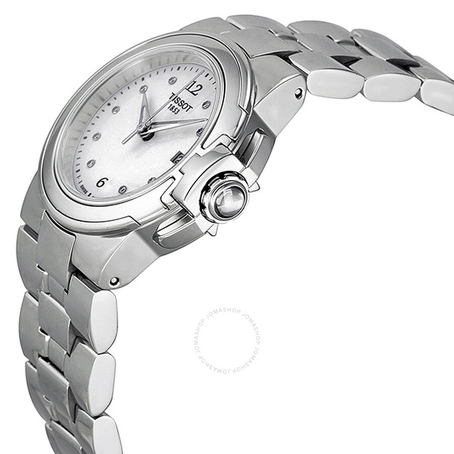 Tissot T-Sport White Dial Diamond Markers Ladies Watch T0802101101600 - The Watches Men & Co #2