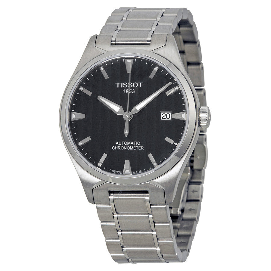 Tissot T-Tempo Automatic Black Dial Stainless Steel Men's Watch T0604081105100 - The Watches Men & Co