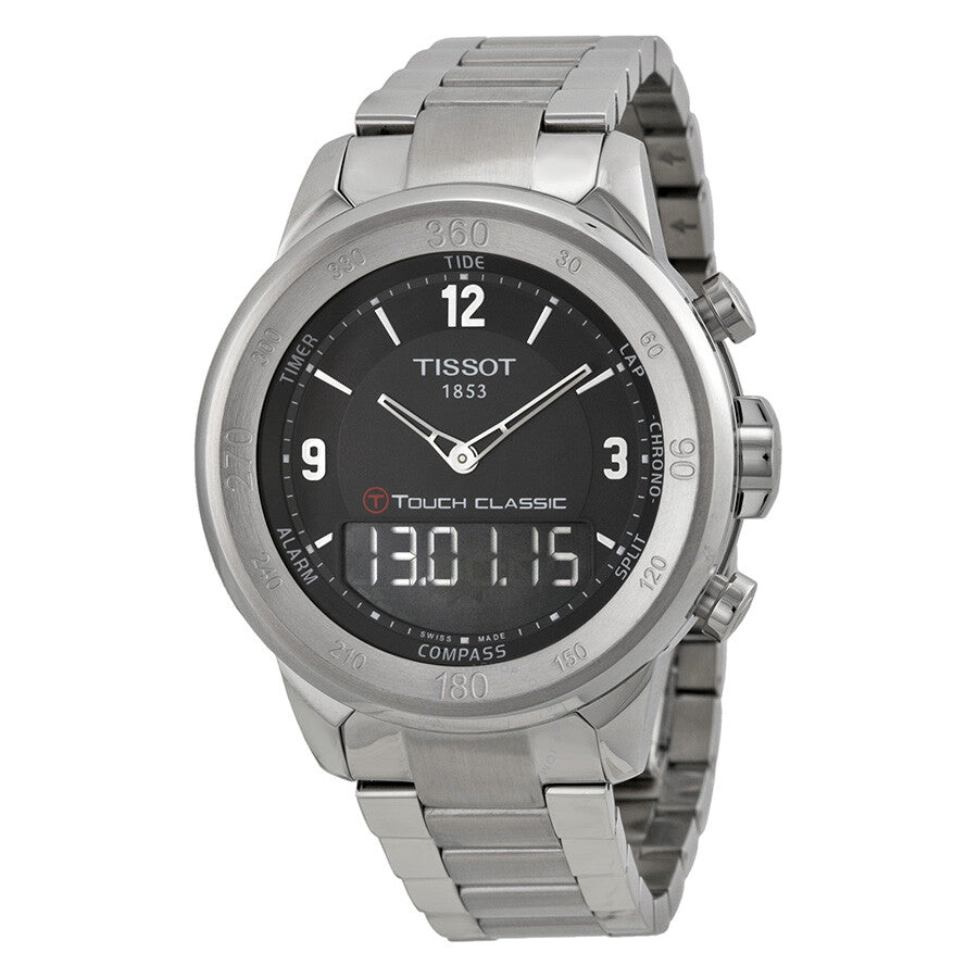 Tissot T-Touch Classic Touch Black Dial Men's Watch T0834201105700 - The Watches Men & Co