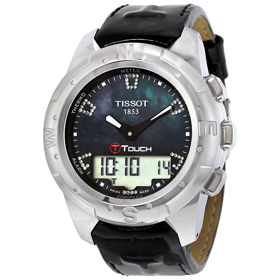 Tissot T-Touch II Perpetual Alarm World Time Chronograph Ladies Watch T047.220.46.126.00 - Watches of America