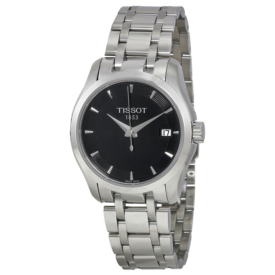 Tissot T-Trend Couturier Black Dial Ladies Watch T0352101105100 - The Watches Men & Co