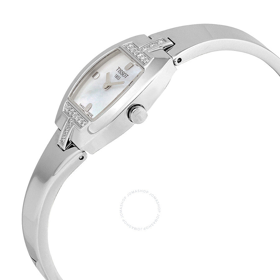 Tissot T-Trend Quartz Mother of Pearl Dial Ladies Watch T62.1.295.81 - The Watches Men & Co #2