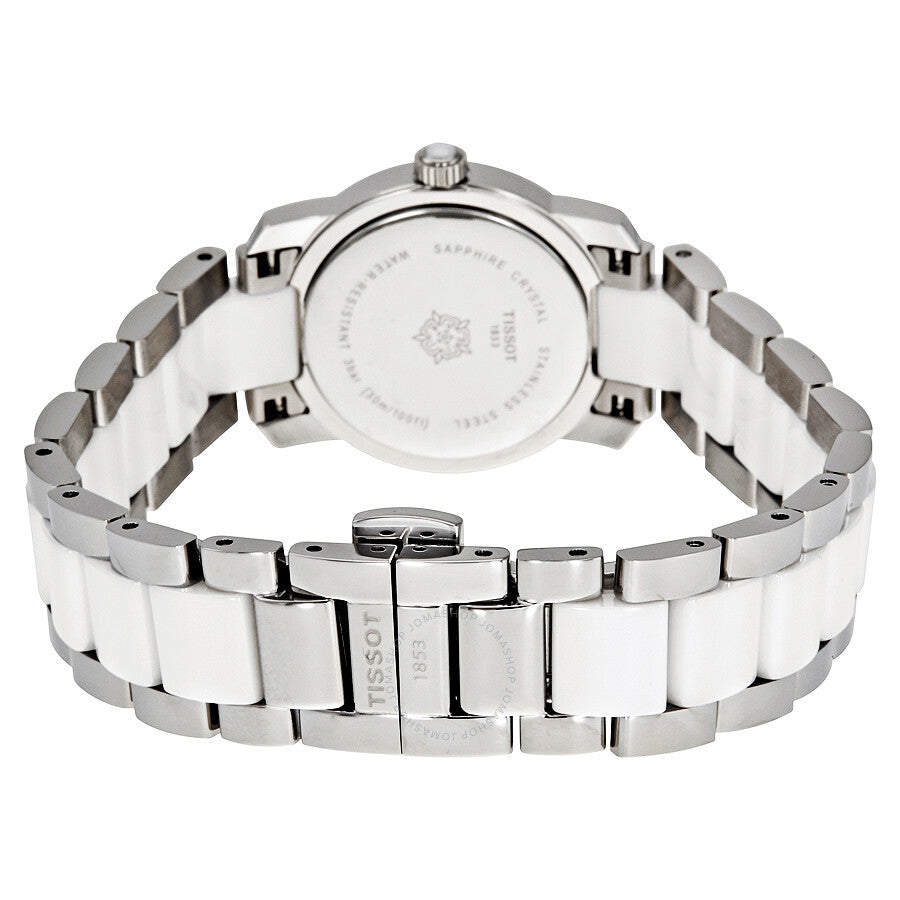 Tissot T-Trend White Ceramic Ladies Watch T0642102201100 - The Watches Men & Co #3