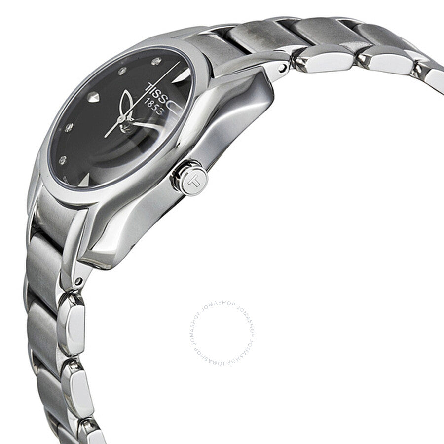 Tissot T-Wave Black Dial Ladies Watch T023.210.11.056.00 - The Watches Men & Co #2