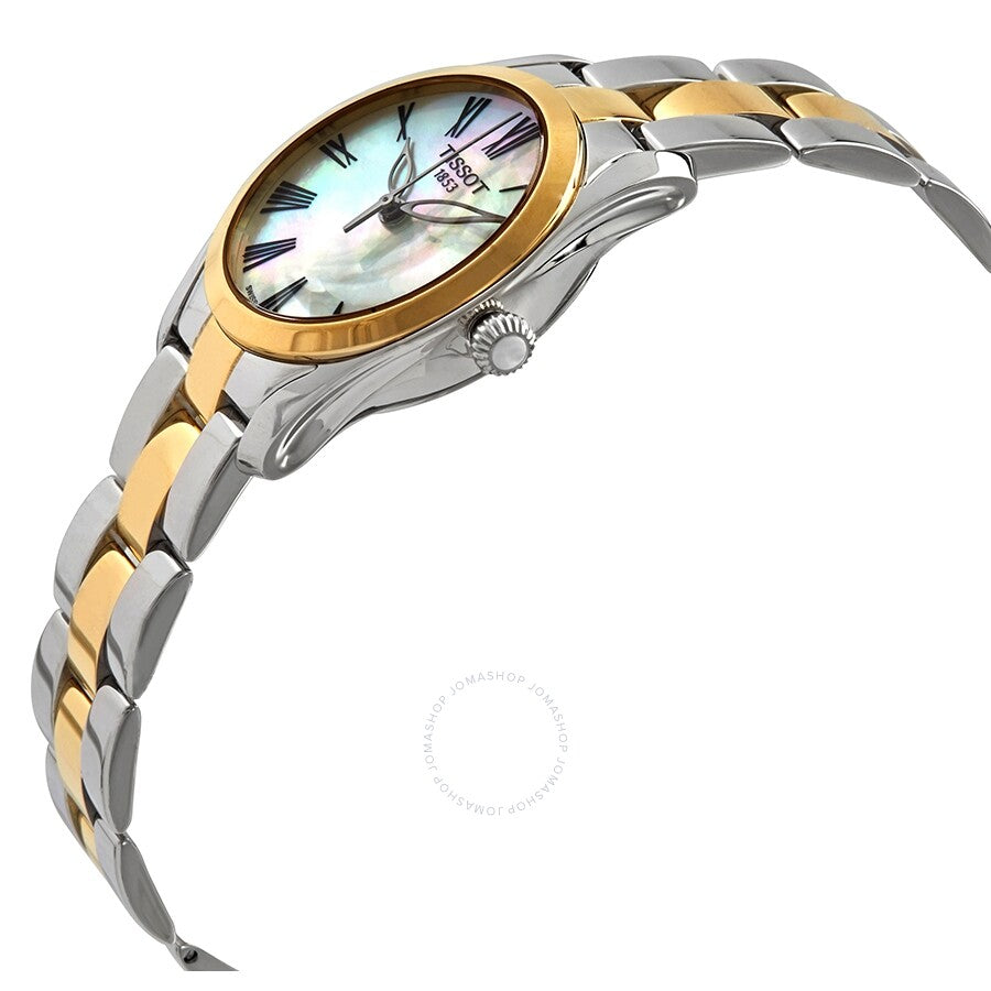 Tissot T-Wave Quartz White Mother of Pearl Dial Ladies Watch T112.210.22.113.00 - Watches of America #2