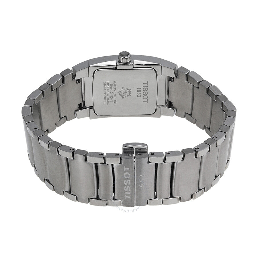 Tissot T10 Black Dial Matte Stainless Steel Ladies Watch T073.310.11.057.01 - The Watches Men & Co #3