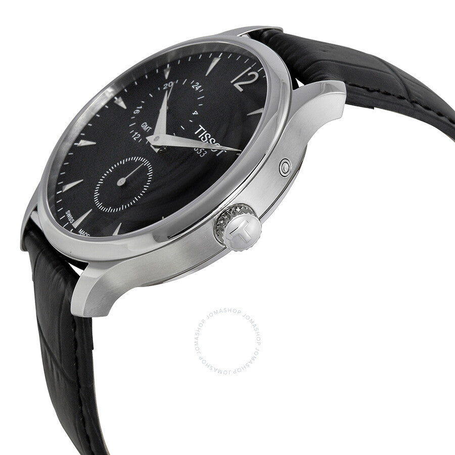 Tissot Tradition GMT Black Dial Men's Watch T0636391605700 - The Watches Men & Co #2