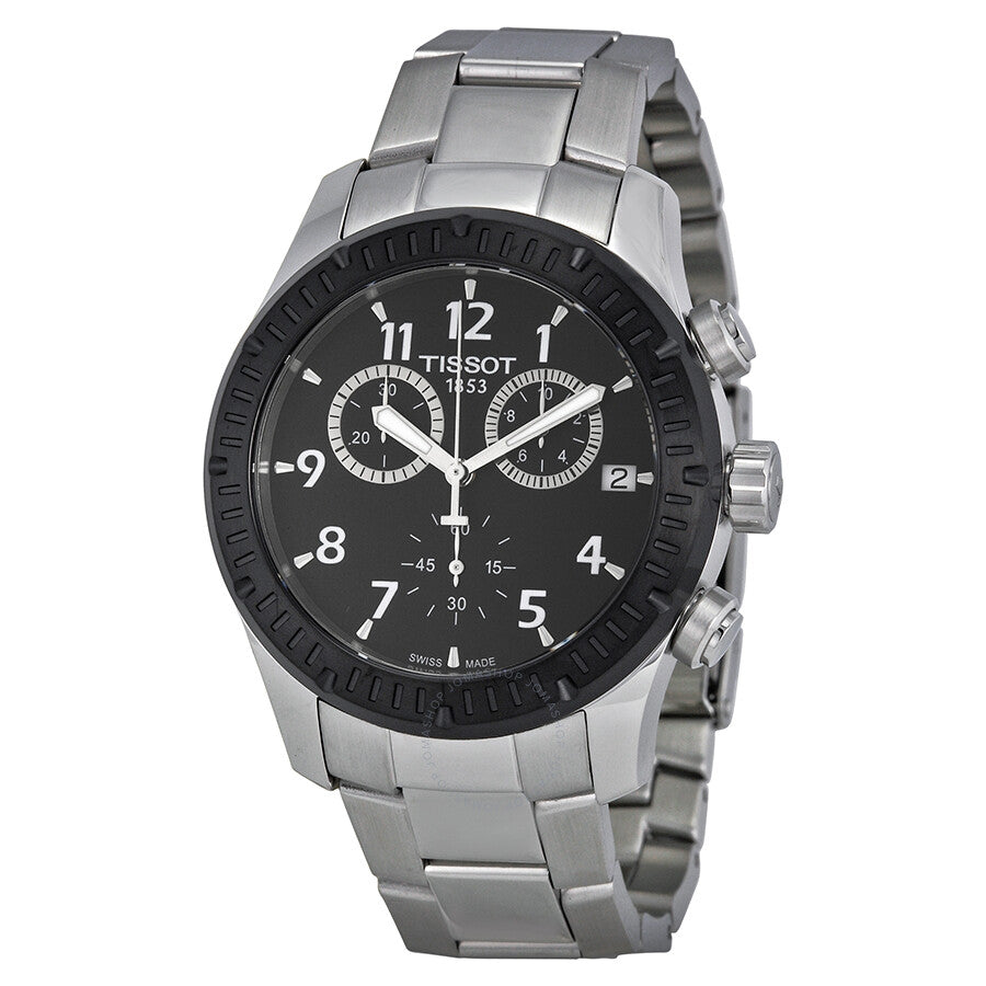 Tissot V8 Chronograph Black Dial Men's Watch T0394172105700 - The Watches Men & Co