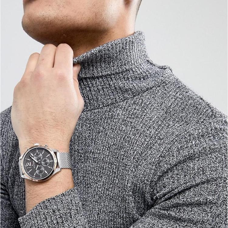 Tommy Hilfiger Reloj cronógrafo con esfera gris para hombre 1791466