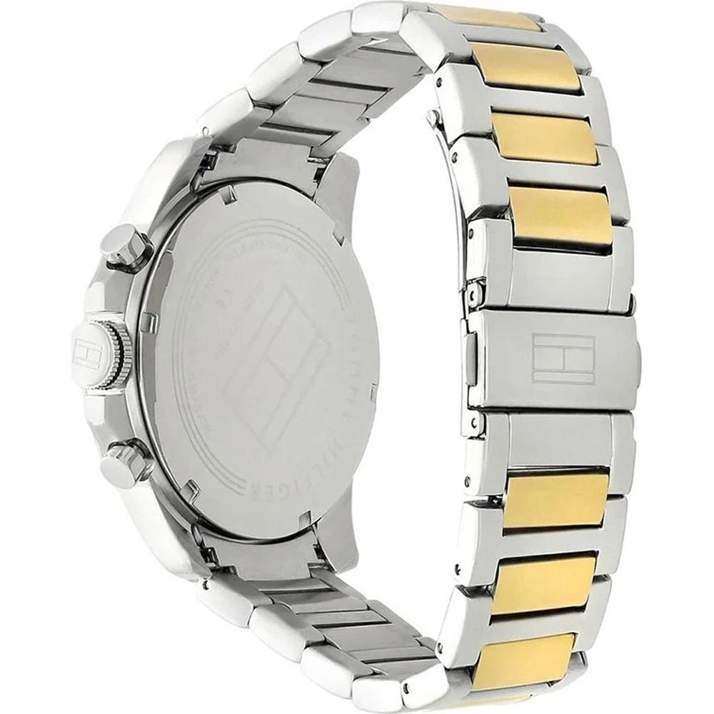 Tommy Hilfiger Decker Black Dial Tow Tone Chrono Men's Watch 1791559